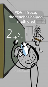 1.5M views · 31K reactions | I Froze in Class… RIP Math 藍 | Annamazzz | Facebook