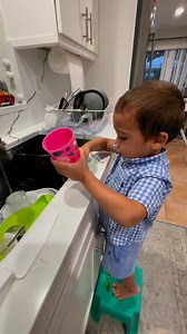 My brother washing dishes | Baby aguy aguy Christiana
