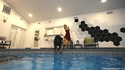 Party Girl Falls Into the Pool | Wet Clothes Fail