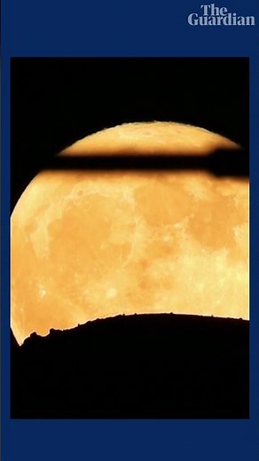 Buck full moon: the first supermoon of 2023 illuminates skies around the world #shorts