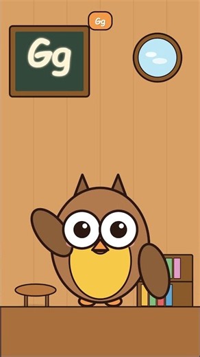 Learn Letter G with Ollie the Owl! 🦉🦒 #Shorts