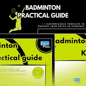 Badminton – Simplified PE Rules & Visual Guide for Teachers (Editable)