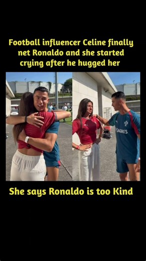 🥹 Cristiano Ronaldo Meets His Biggest Fan Celine ❤️⚽ | An Emotional Moment That Touched Millions