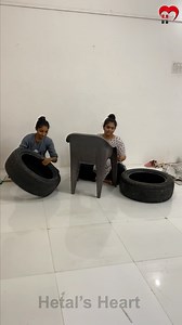 81K views · 334 reactions | Reuse Old Tyre And Chair Ideas - Sofa Chair Making #diy #chairs #reuse | Hetal's Heart | Facebook