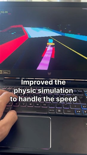 High-Speed Physics Tuning in a Three.js Driving Sim