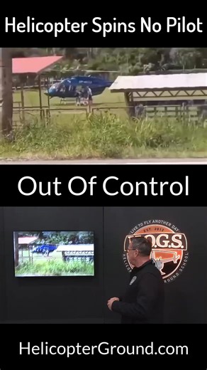 11K views · 80 reactions | Helicopter Spins Out Of Control With No Pilot www.HelicopterGround.com | Helicopter Online Ground School | Facebook