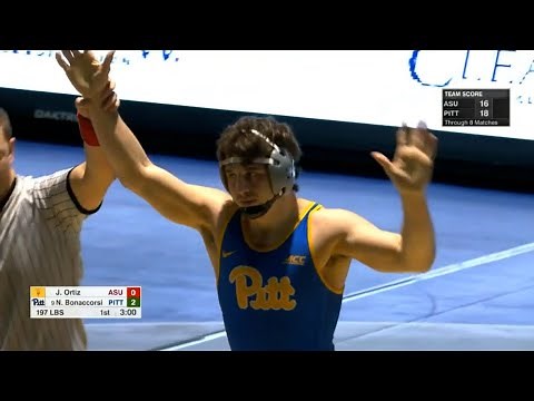 Pitt Wrestling | Highlights | #19 Pitt 24, #6 Arizona State 19