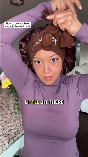 How to Tie Your Tree Naturals Bonnet in a Bow 🎀 - Upgrade your Nighttime Routine for Hair Growth