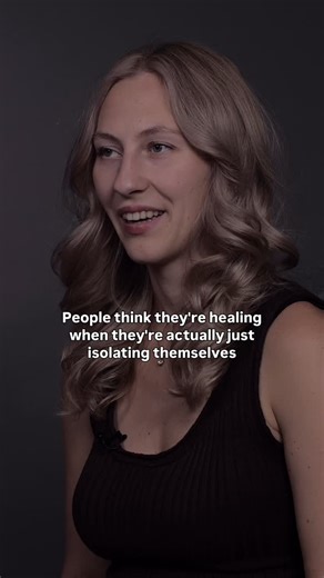 Francesca Tighinean on Instagram: "People think they’re healing when they’re actually just isolating themselves with no one to trigger them. #psychology #psychologyfacts #relationshipadvice #selfisolating"
