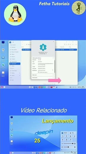 Deepin 25 Linux. Uma das distros mais bonitas. Executando App Image