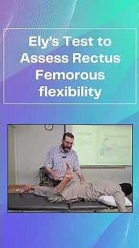 ELY’S TEST #physicaltherapyclinic