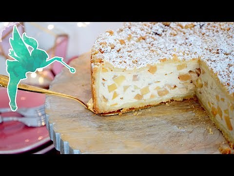 Apfel Quark Streuselkuchen - Streuselkuchen mit Äpfeln und Quarkfüllung - Kuchenfee CC