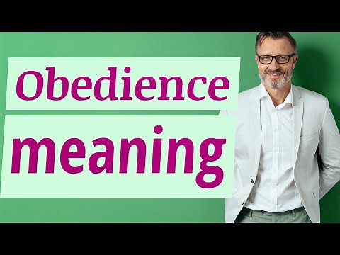 Obedience | Definition of obedience