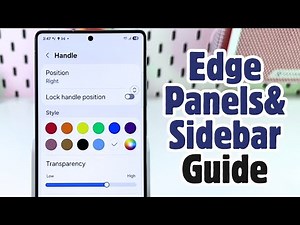 How to Use Edge Panels & Sidebar on Samsung Galaxy S25 Ultra