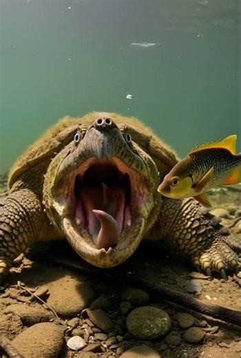 Living Bear Trap: Snapping Turtle Tongue Lure 😱🐢