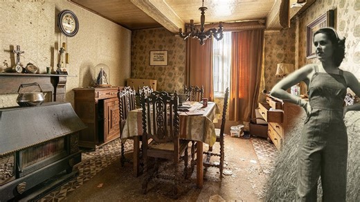 The European farmhouse preserved exactly as its owner left it