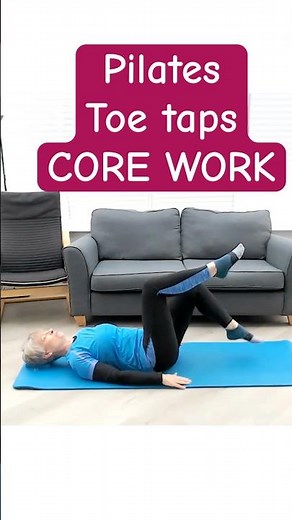 Toe Taps: A Simple Core Exercise That just Works #corestrength #shorts #womenover50