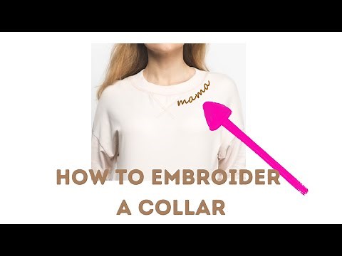 How to embroider a collar or neckline with an embroidery machine (multi needle)