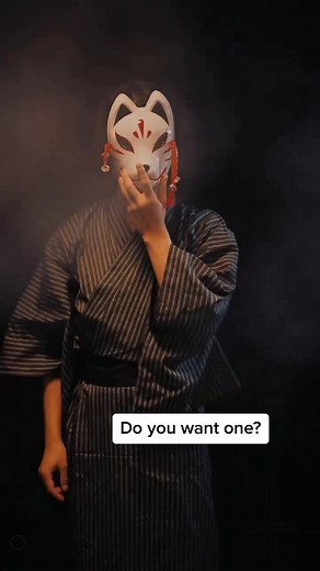 Handmade Japanese Fox Demon Masks for Cosplay