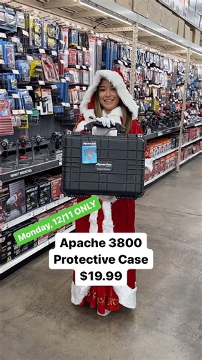 DAY 4: Monday, 12/11 ONLY! Get this Apache 3800 Protective Case for only $19.99! That’s 50% OFF! Get your coupon in the #HarborFreight mobile app! | Harbor Freight