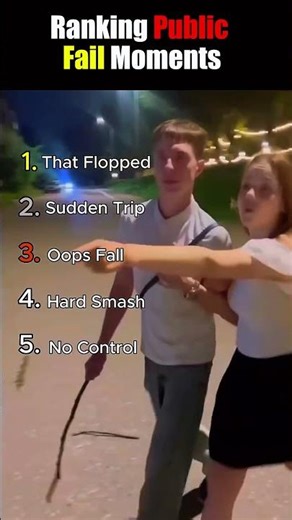 Ranking Public Fail Moments 😭🔥 || #rankingshorts #publicfails @ChaosComedy-YT