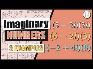 Multiplying Imaginary Numbers: (5 − 2i)(3i) and (6 − 2i)(5) and (−2 + 4i)(8)