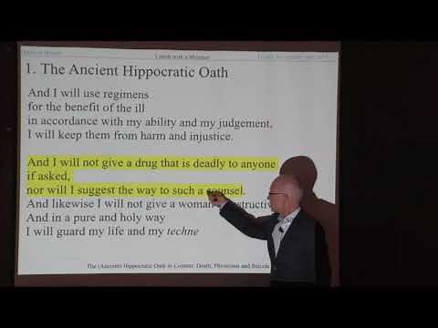 The (Ancient) Hippocratic Oath in Context: Death, Physicians and Suicide - Hartwin Brandt
