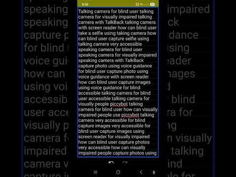 accessible AI talking camera for blind user capture photos using voice guidance AI speaking camera