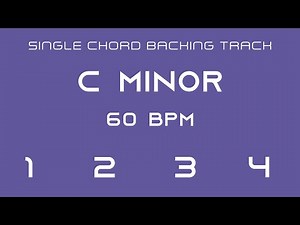 Single Chord Backing Track - C Minor - 60 bpm