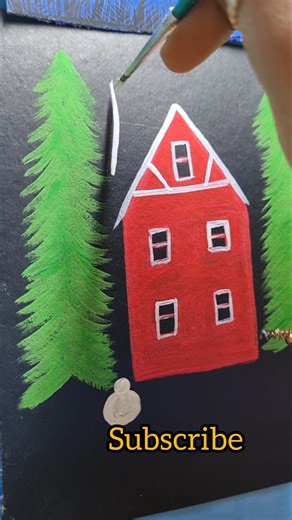 #christmas #acrylicpainting #art #paintingtutorial #painting #explore #trending #viral