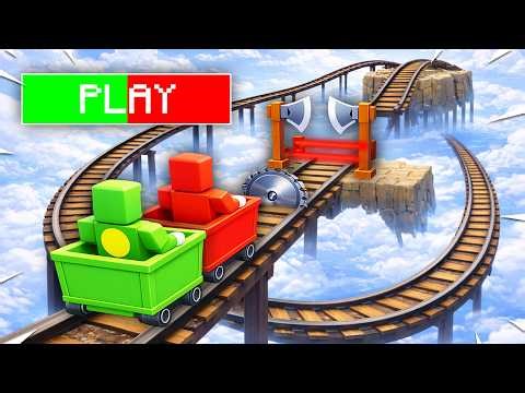 MIKEY AND JJ ON A TRAP ROLLER COASTER IN ROBLOX