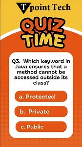 Java MCQs | Java Practice Questions & Answers | Tpoint Tech #java #javaprogramming #javamcq