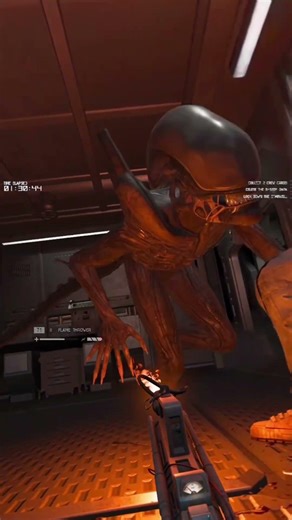 “Scariest Game I’ve Done In VR” Alien Isolation PCVR Mod #shorts #alienisolation #aliens #horror