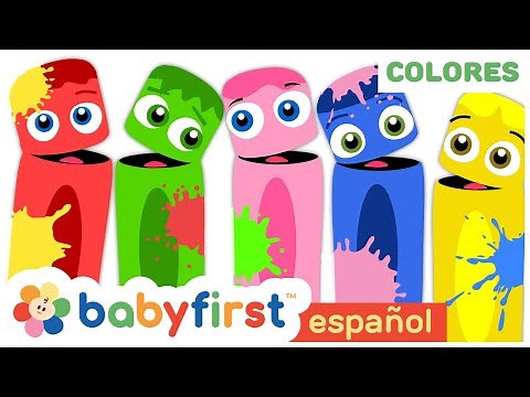 Colores en español para niños compilación | Dibujos animados | Videos educativos | BabyFirst Español