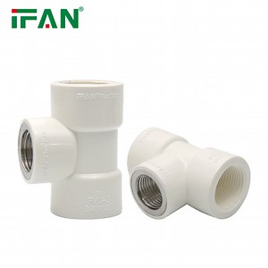 [Hot Item] Ifan Cheap Price UPVC Fitting BS 3505 1/2" 3/4" Female Thread Tee UPVC Pipe Fitting