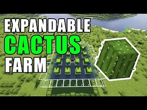 Cactus Farm Automatic Minecraft | Easy Expandable Cactus Farm Tutorial