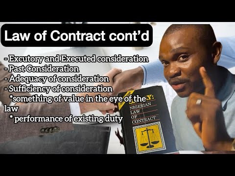 Law of Contract: Consideration Explained Simply (Past, Executed, and Sufficiency of Consideration)
