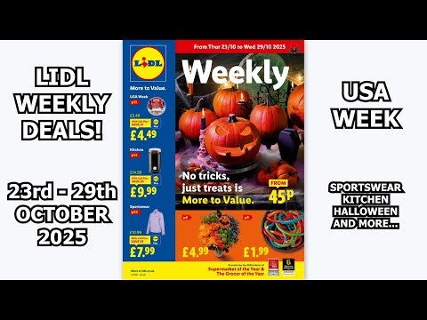 Lidl Weekly Deals 23rd - 29th October 2025 USA Week