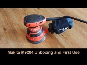 Makita M9204 125MM Random Orbit Sander Unboxing and First Use