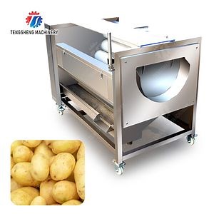 [Hot Item] Vegetable Potato Carrot Cassava Brush Roller Washing Peeling Cleaning Machine