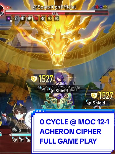 Acheron vs Sparxie: Full Gameplay at MOC 12 Node 1