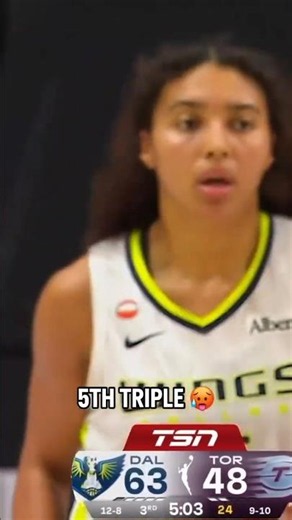 🔥 Azzi Fudd for 3 | Dallas Wings WNBA women's basketball #shorts #short #basketball #wnba NBA #nba