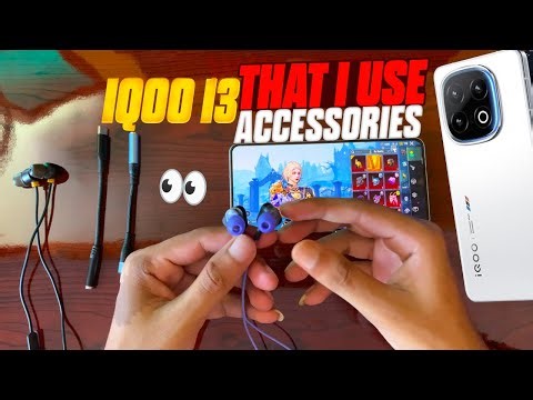 iQOO 13 5G BGMI ACCESSORIES THAT I USE | iQOO 13 best 3.5 mm to type c converter