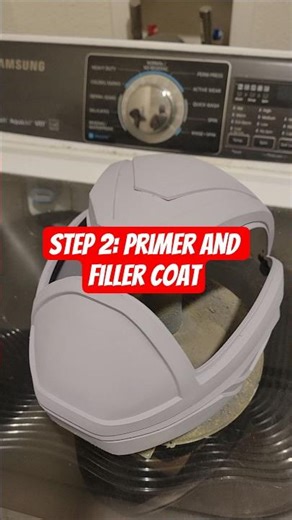 Step 3: Primer Filler Coat! SPD Red Ranger Helmet #SPD #PowerRangers #Cosplay #shorts