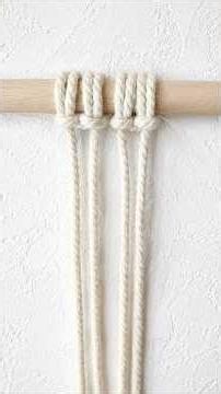 Macrame Double Lark's Head Knot Class 403 #macrameknots #macrameknot #theknot #knot #knots #theknot