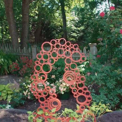 1.2M views · 4.2K reactions | Give your climbing plants a piece of PVC art to call their own with this DIY.  | HGTV | Facebook