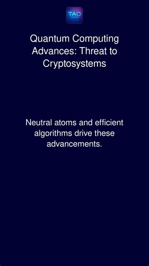 Quantum Computing Advances: Threat to Cryptosystems