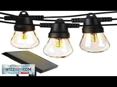 Brightech Ambience Pro Solar Powered Outdoor String Lights 48 27 Ft Edison Bulb