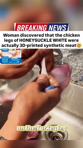 16yr Certified Strength Coach & Detox Educator|Sarah Wohlgemuth on Instagram: "What Are You REALLY Eating? What are your thoughts on this? Chicken = a Lab Experiment Wrapped in Fake Skin 😬 Watch what happens , that “chicken skin” peels off like plastic. Because it may not be real skin at all. What used to be simple, whole food is now being replaced with lab-grown, GMO, chemically engineered, or even 3D-printed chicken substitutes that look real but behave nothing like real meat. And here’s the 