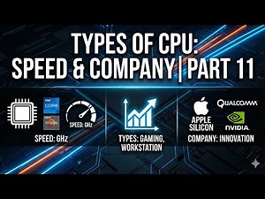 Computer - Part 11 | Types of CPU | Speed of CPU | 2026 series of Computer 🔥#cpu#computer #education
